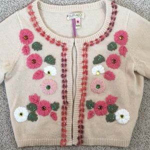 Buffalo David Bitton Sz M cropped cardigan